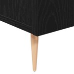 vidaXL Buffet Chêne noir 90 x 34 x 80 cm Bois d'ingénierie