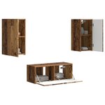 vidaXL Ensemble meuble TV 6 Pièces Bois ancien Bois d'ingénierie