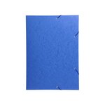 Chemise 3 Rabats et élastique Carte 600g A3 Bleu EXACOMPTA