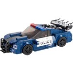 Mould King 27002 - Ensemble de construction de mini-voitures de sport de la police Barricade