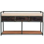 vidaXL Banc de rangement avec coussin 107 5 x 34 5 x 59 cm