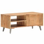 vidaXL Table basse 90x45x40 cm Bois d'acacia massif