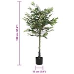 vidaXL Ficus artificiel 480 feuilles 130 cm vert