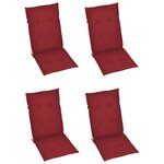 vidaXL Chaises pliables de jardin lot de 3 avec coussins Bois d'acacia