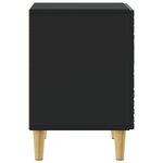 vidaXL Table de chevet Noir 43 x 34 5 x 50 cm Bois d'ingénierie