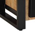 vidaXL Meuble TV 100x30x40 cm bois massif de manguier brut