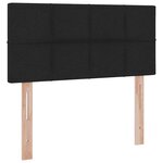 vidaXL Lit avec rangement et matelas avec matelas Noir 90 x 200 cm
