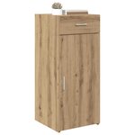 vidaXL Buffet Chêne noir 42 5 x 40 x 93 cm Bois d'ingénierie