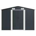 vidaXL Abri de jardin 257x580x181 cm Métal Anthracite