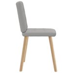 vidaXL Chaises à manger lot de 6 gris nuage tissu