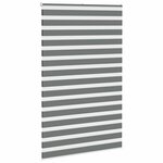 vidaXL Store zèbre gris foncé largeur du tissu 145 9 cm polyester