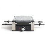 Appareil a raclette 4 personnes LIVOO - 650W - Surface de cuisson granite 38x19,8cm - 4 caquelons antiadhésif et 4 spatules inclus