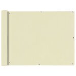 vidaXL Écran de balcon en tissu Oxford 90x600 cm Crème