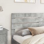 vidaXL Tête de lit Gris béton 200 cm Bois d'ingénierie