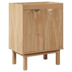 vidaXL Meuble de lavabo de salle de bain OTTA 59x40x80 cm bois massif