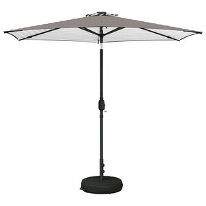 vidaXL Parasol de jardin avec lumières LED et base 270 x 270 cm