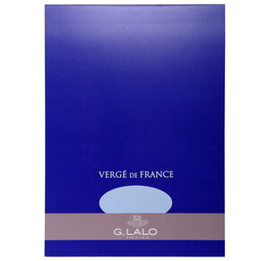 Bloc vergé A4 50 feuilles 100g Bleu G.LALO