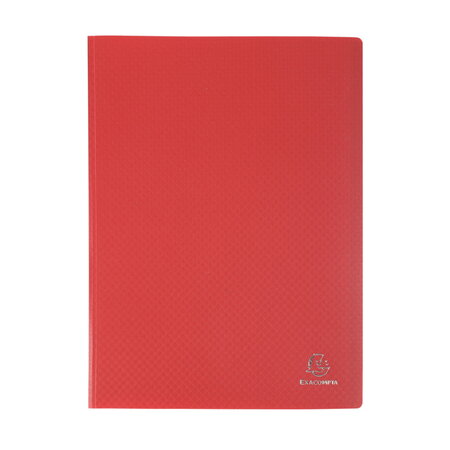 Protège-documents polypropylène semi-rigide 24 x 32 cm* - 40 vues  - rouge
