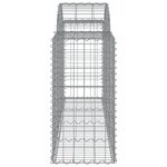 vidaXL Paniers à gabions arqués 12 Pièces 200x50x80/100 cm Fer galvanisé