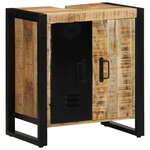 vidaXL Cabinet de Salle de Bain Marron Bois de manguier massif