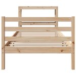 vidaXL Cadre de lit sans matelas 100x200 cm bois massif de pin