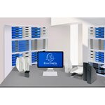 Corbeille à courrier maxi format exacompta bleu glacé - lot de 4