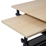 Table à dessin et tabouret avec plateau inclinable 115 cm et commode avec 2 tiroirs architectes ingénierie techniciens beige