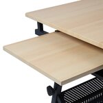 Table à dessin et tabouret avec plateau inclinable 115 cm et commode avec 2 tiroirs architectes ingénierie techniciens beige 0501026