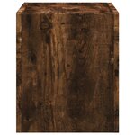 vidaXL Tables de chevet murales 2 Pièces chêne fumé 45x30x35 cm