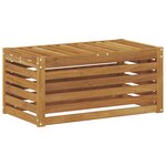 vidaXL Banc de Jardin Naturel 79 x 43 x 37 cm Bois d'Acacia Massif
