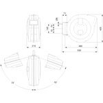 Bahco enrouleur de tuyau d'air 20 m bphrc1020