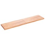 vidaXL Dessus de table bois massif traité bordure assortie