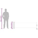 vidaXL Auvent latéral rétractable de patio 60x300 cm Crème