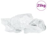 vidaXL Pierres de Jardin Blanc 12 cm Verre