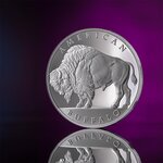 Pièce de monnaie en Argent 1000 Satoshi g 31.1 (1 oz) Millésime 2024 United Crypto States AMERICAN BUFFALO