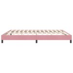 vidaXL Sommier à lattes de lit sans matelas rose 180x210 cm velours