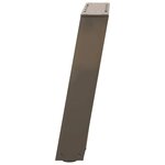 vidaXL Pieds de table basse en U 2 pièces Acier naturel 38 x (42-43) cm Acier