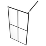 vidaXL Écran de douche Verre trempé transparent 100x195 cm