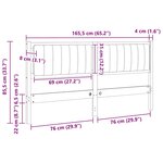vidaXL Tête de lit capitonnée Marron 160 cm Pin massif