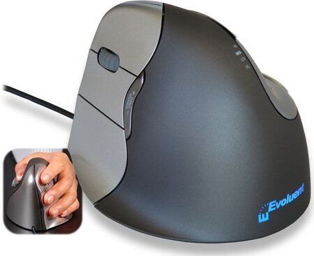 Souris filaire Evoluent Verticale 4 pour gaucher