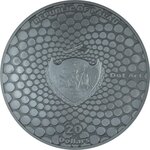 Pièce de monnaie en Argent 20 Dollars g 93.3 (3 oz) Millésime 2025 Dot Art CHAMELEON
