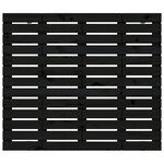 vidaXL Tête de lit murale Noir 126x3x91 5 cm Bois massif de pin
