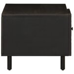 vidaXL Table basse noir 80x50x40 cm bois massif de manguier