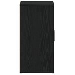 Armoire à chaussures vidaXL en chêne noir 60x35x70 cm en bois d'ingénierie