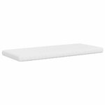 vidaXL Matelas en mousse blanc 100x220 cm 7 zones dureté 20 ILD