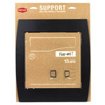 Support grillage rigide & palissade noir mat sablé ral 9005ms