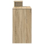vidaXL Bureau en chêne de Sonoma Chêne de Sonoma MDF avec placage en chêne