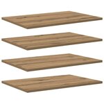 vidaXL Étagère à livres 4 Pièces Marron 60 x 40 x 1 5 cm