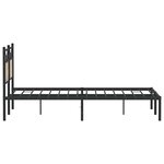vidaXL Cadre de lit sans matelas chêne sonoma 140x190 cm