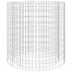 vidaXL Foyer en gabion Ø 100 cm fer galvanisé